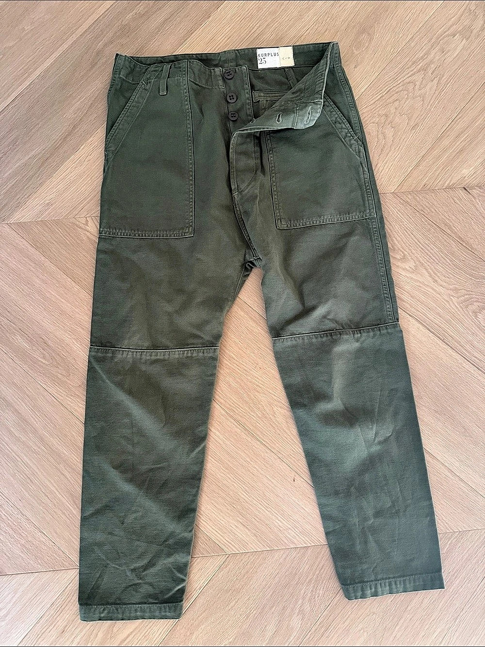 Citizens of Humanity Surplus Utility Pant Green Waist 25